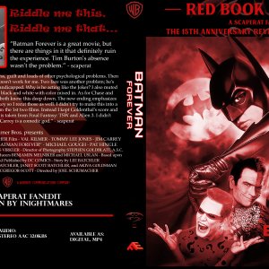 Batman Forever: Red Book Edition - The 15th Anniversary Revision - Full Bluray Sleeve